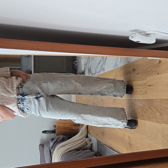 Sézane Le Crop Blue Edge Jeans | French Girl Style I VGUC, size 36 4US - Picture 5 of 13